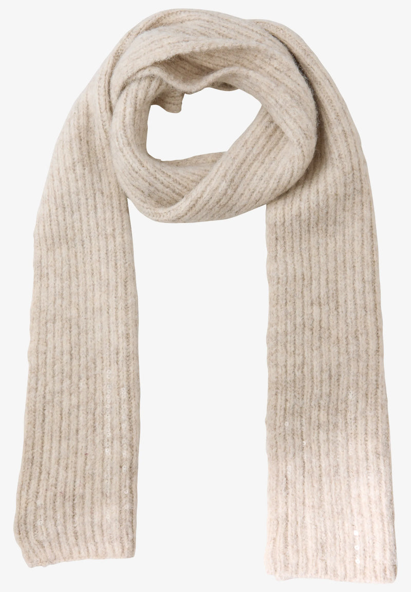 Street One kaulaliina paljettikoristeilla, vaalea beige