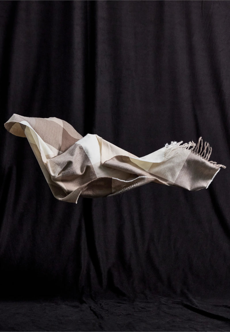 Street One Madras-huivi, ruskea/valkoinen ruutukuvio