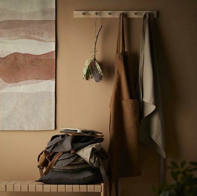 Svanefors Alba patalappu puuvillaa 22*22cm, beige/pellava