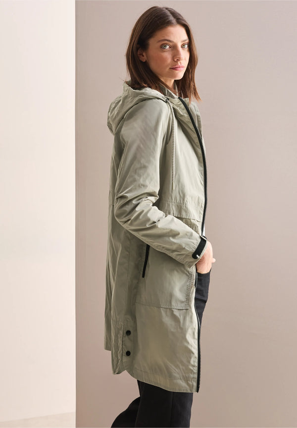 Cecil hupullinen memory coat takki, vihreä