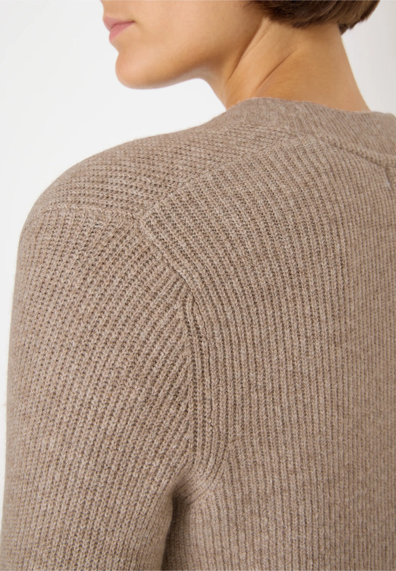 Cecil avoin pitkäneuletakki, beige