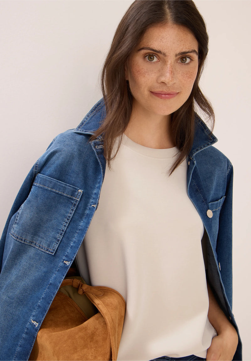 Cecil T-paita modaalisekoitetta, vaalea beige