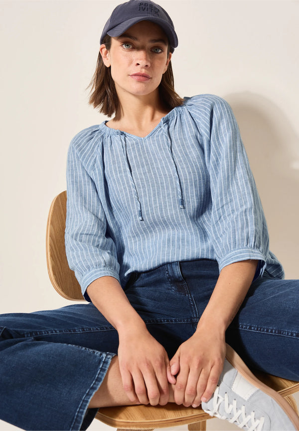 Cecil raglan chambray pellavapaita, sininen