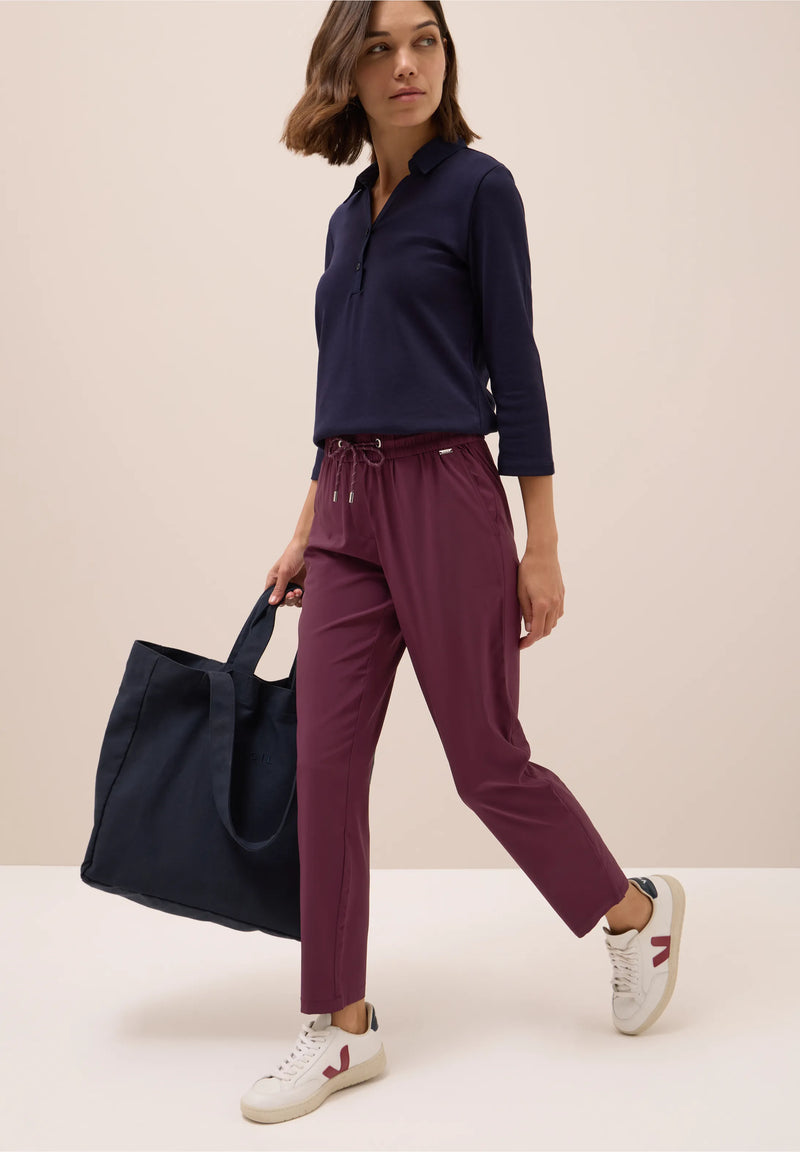 Cecil Tracey housut, viininpunainen