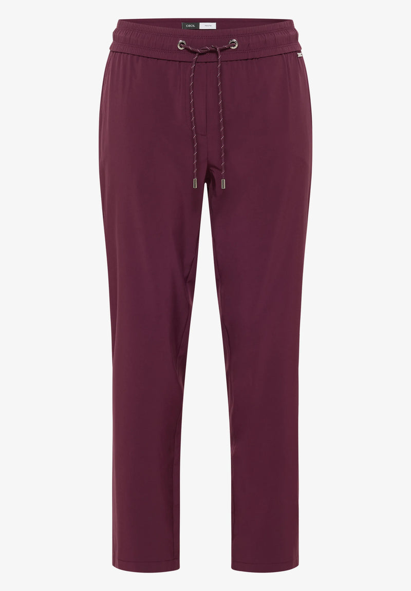 Cecil Tracey housut, viininpunainen