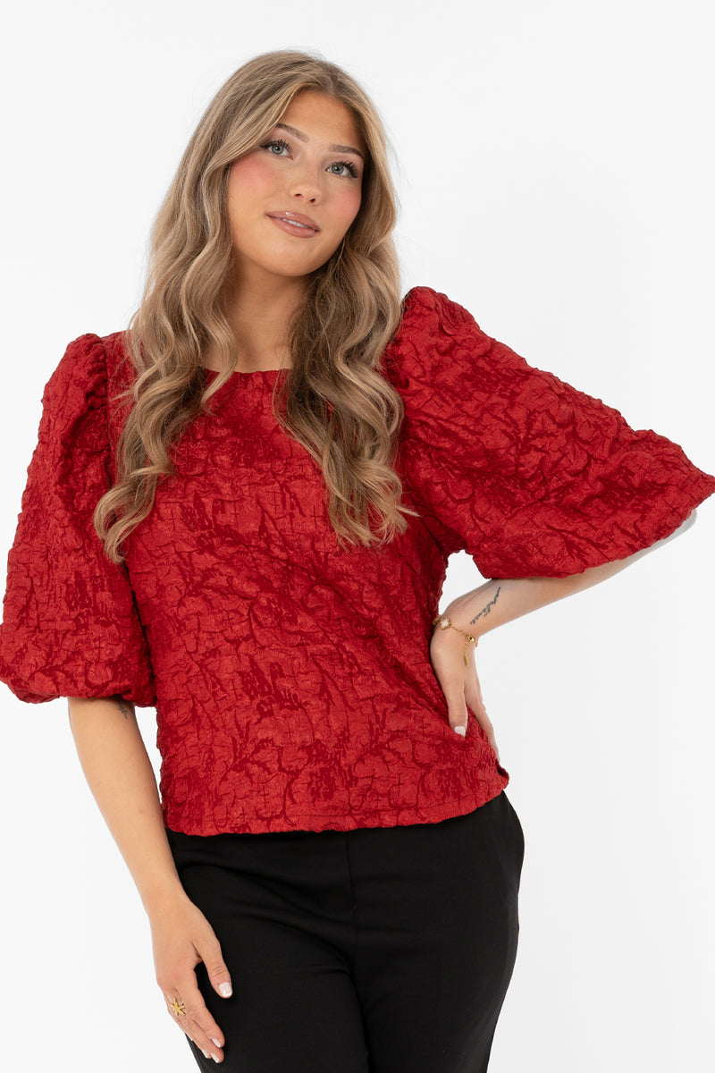 Capri Collection Belora paita puhvihihoilla, punainen
