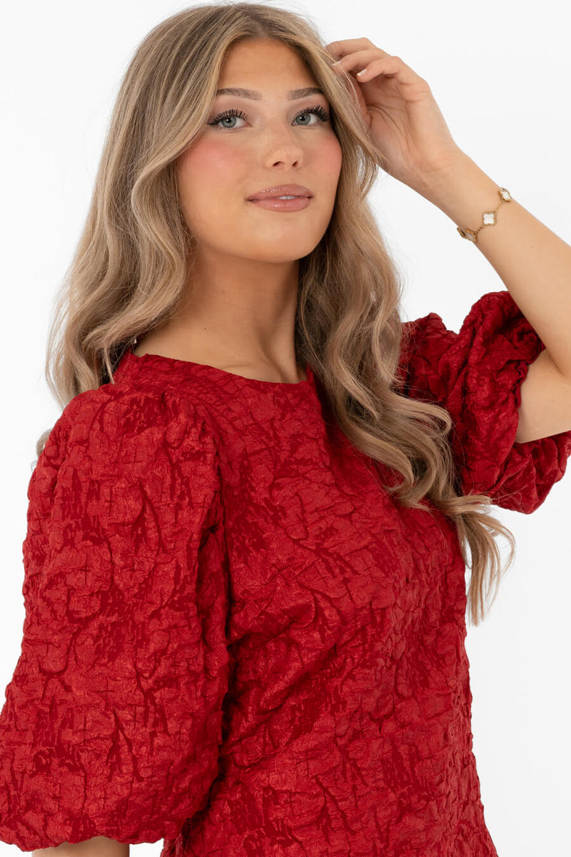 Capri Collection Belora paita puhvihihoilla, punainen