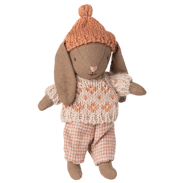 Maileg pupu talvivaatteissa koko micro, roosa