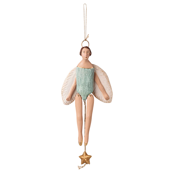 Maileg Enkeli hyppynukke 20,5cm, mintunvihreä