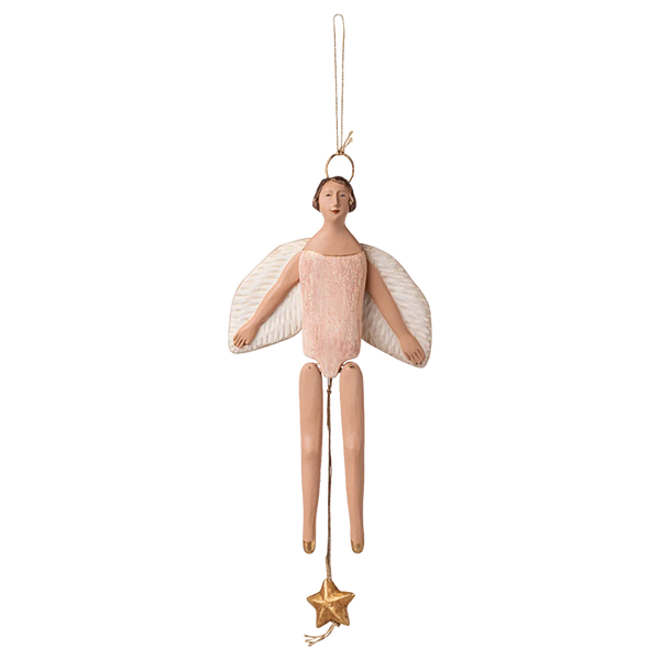 Maileg Enkeli hyppynukke 26cm, roosa