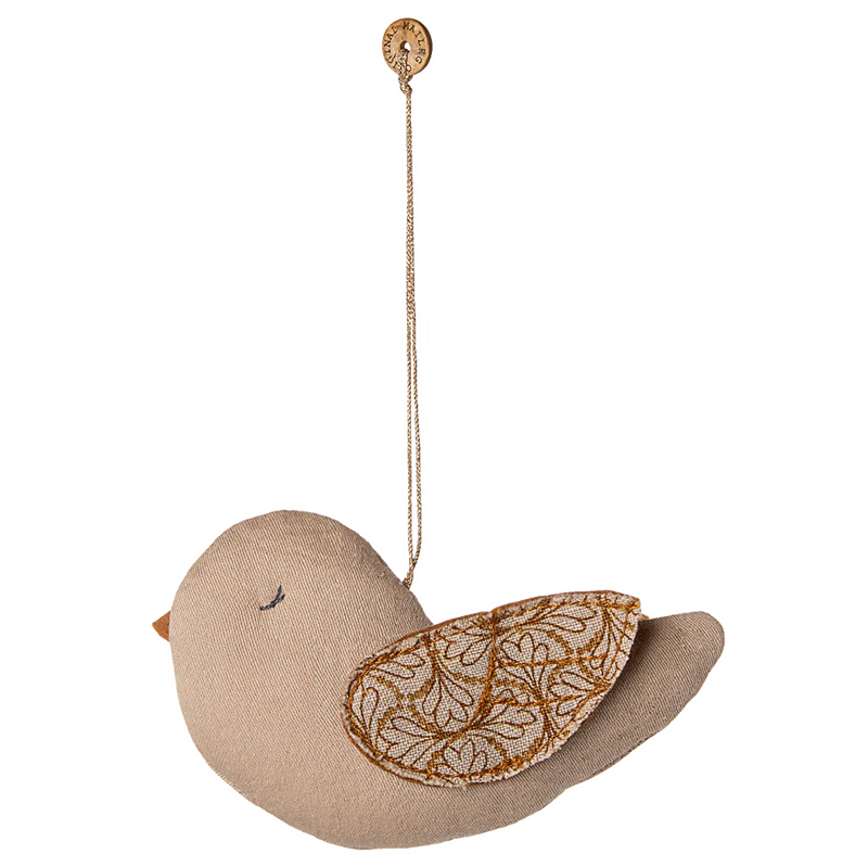 Maileg joulukoriste lintu 6*9,5cm, beige