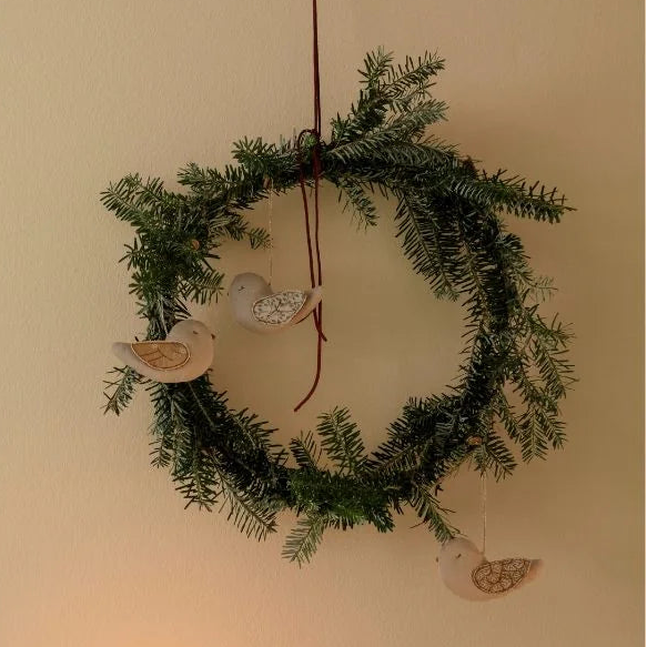 Maileg joulukoriste lintu 6*9,5cm, sininen