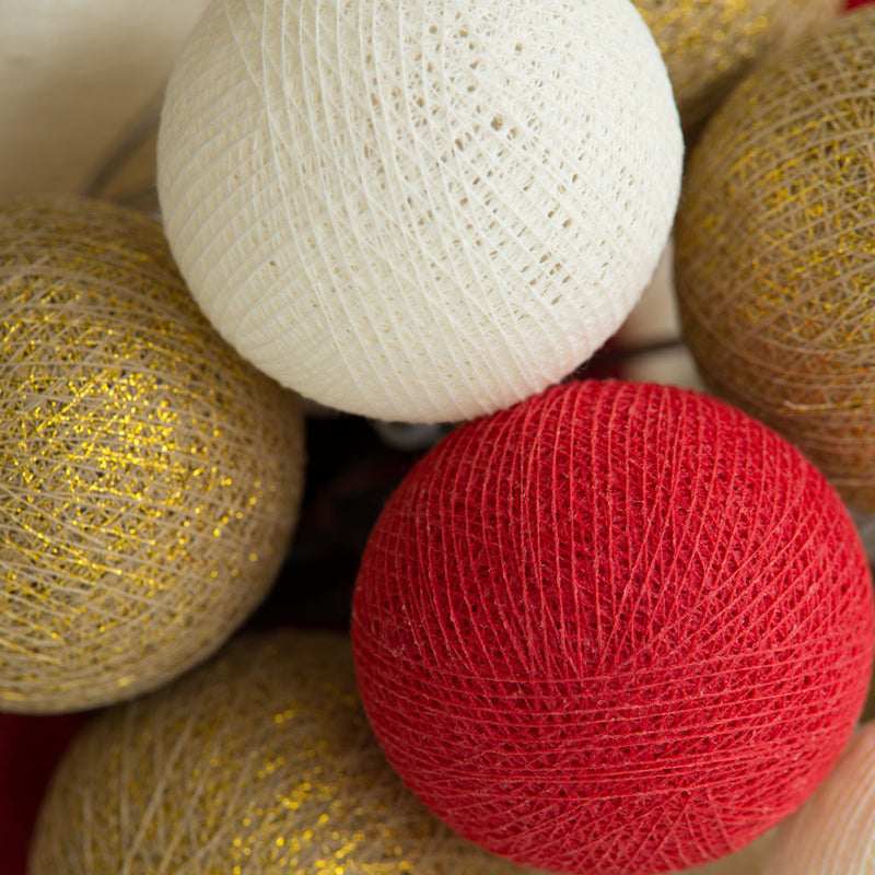 Happy Lights Christmas Gold LED 35 palloa