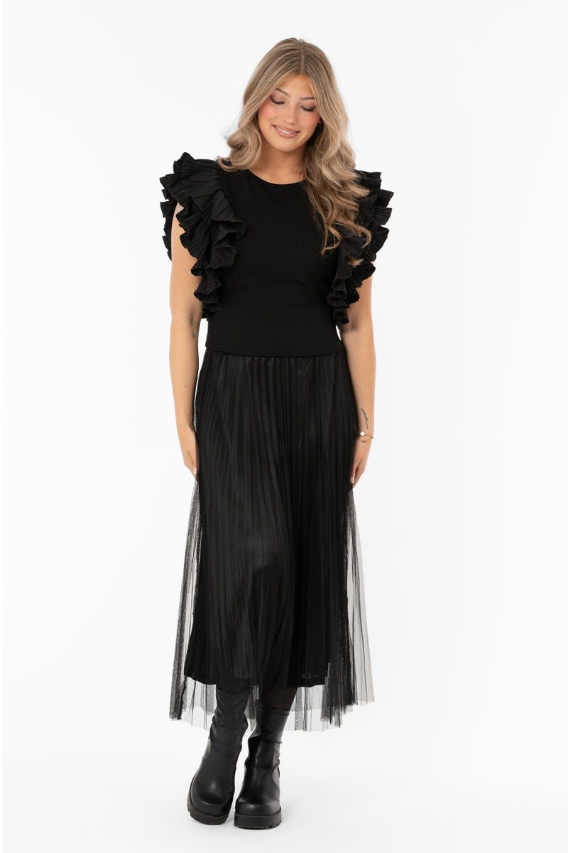 Capri Collection Clemence käännettävä tyllihame, musta