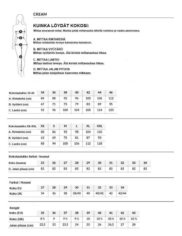 Cream CRTrulla LS paita pitsikoristein, vaaleansininen