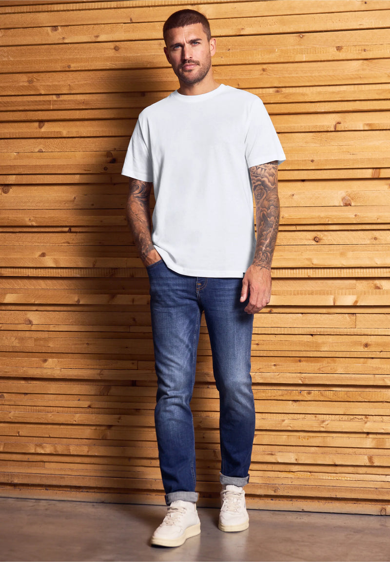Street One Men basic T-paita, valkoinen