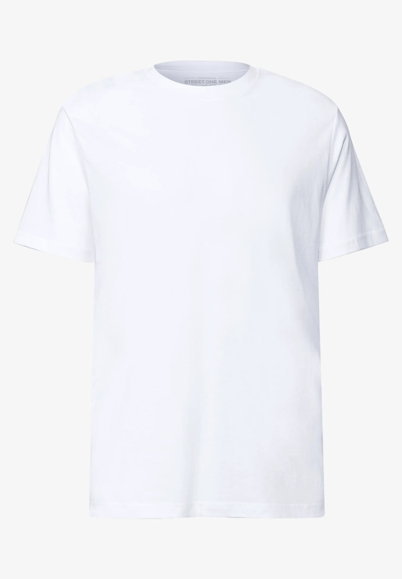 Street One Men basic T-paita, valkoinen