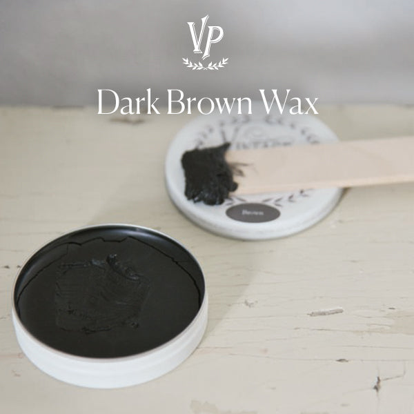 Vintage Paint Wax Dark Brown 35g, tummanruskea