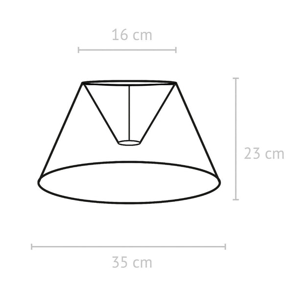 PR Home Empire Franza varjostin puuvillaa 35cm, valkoinen
