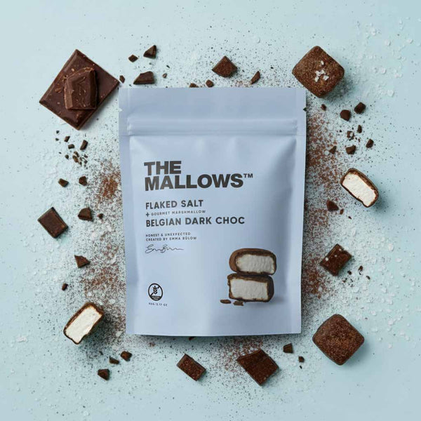 The Mallows vaahtokarkit tumma suklaa ja merisuola 90g