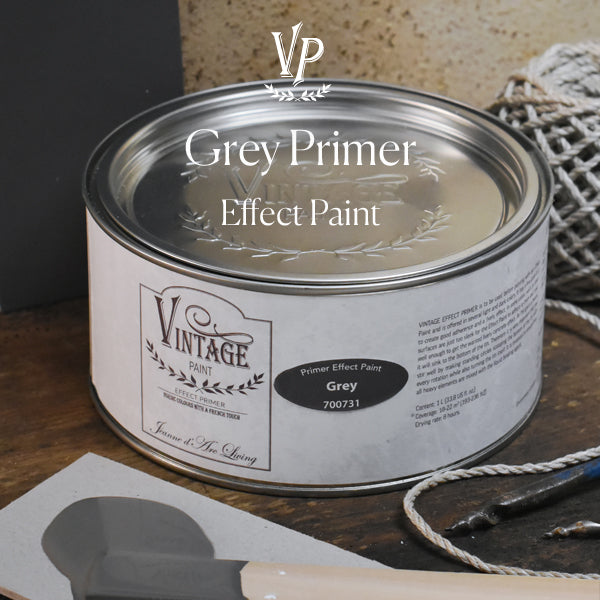 Vintage Paint Effect Primer for effect paint Grey 1000ml, harmaa