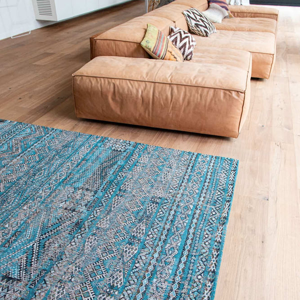 Louis de Poortere Antiquarian Kilim, Zemmuri Blue