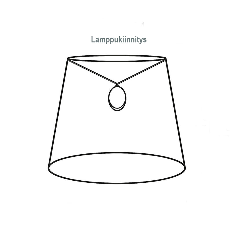 PR Home Empire Franza varjostin puuvillaa 26cm, valkoinen