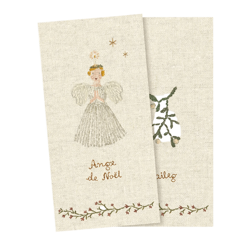 Maileg Angel de Noël paperiservetit 20kpl, valkoinen