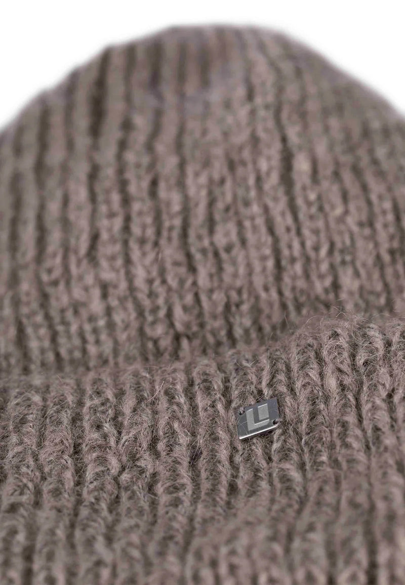Lasessor Mollie mohairpipo fleece-vuorella, vaaleanruskea
