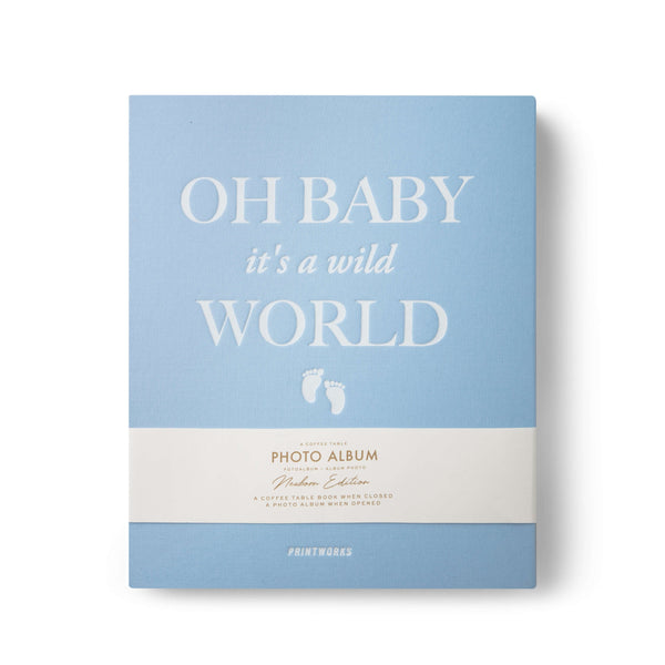 Printworks Oh Baby -valokuva-albumi, vaaleansininen