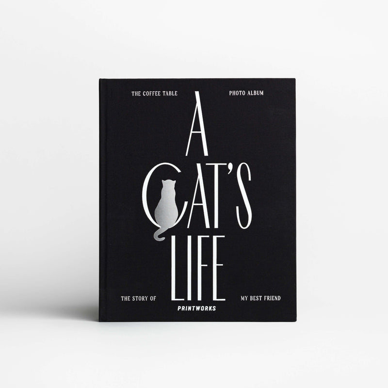 Printworks A Cat's Life valokuva-albumi, musta