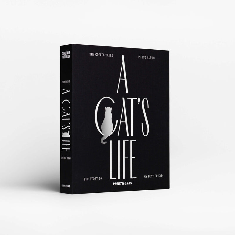 Printworks A Cat's Life valokuva-albumi, musta