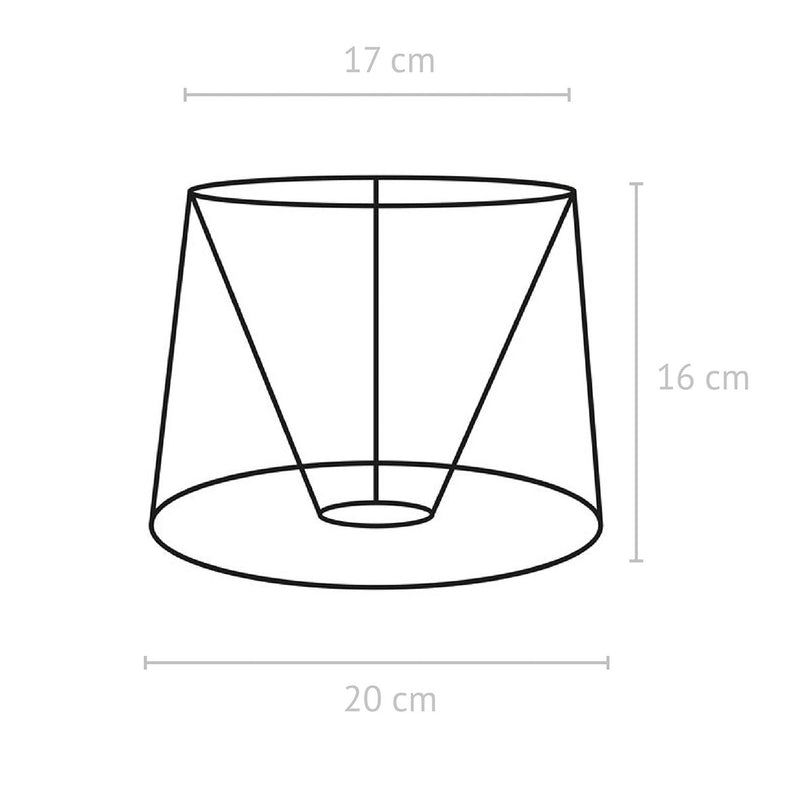 PR Home Sofia Classic Franza lampunvarjostin puuvillaa 20cm, valkoinen