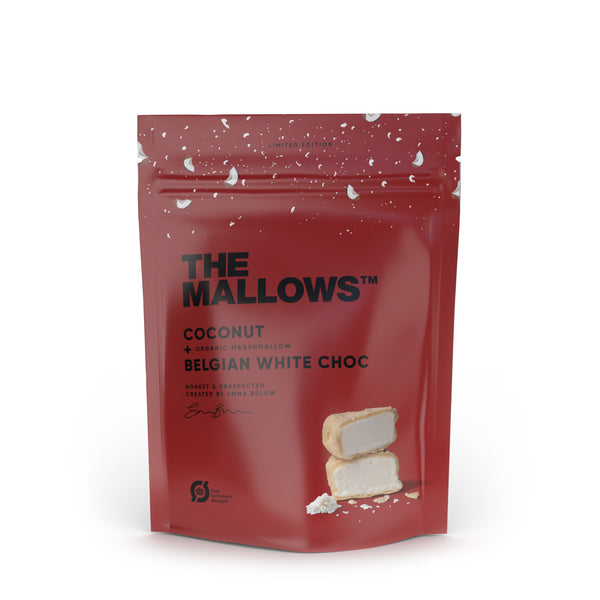 The Mallows vaahtokarkit kookos & valkosuklaa 90g