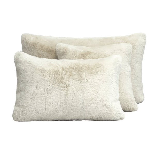 Haomy Chamonix tyynynpäällinen tekoturkista 45*45cm, ivoire