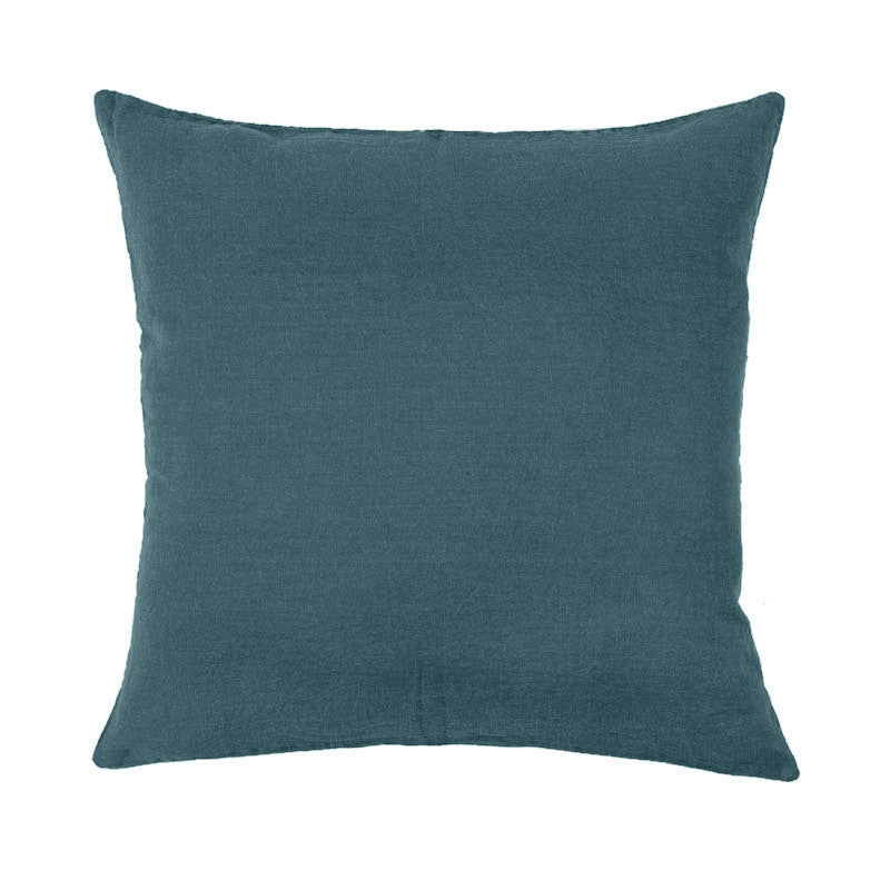 Haomy Porticcio tyynynpäällinen pellavaa 45*45cm, bleu de preusse