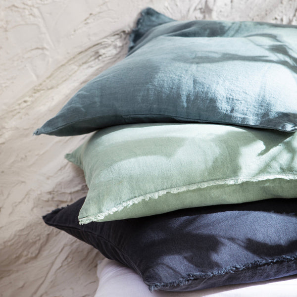 Haomy Viti tyynynpäällinen pellavaa 45*45cm, celadon