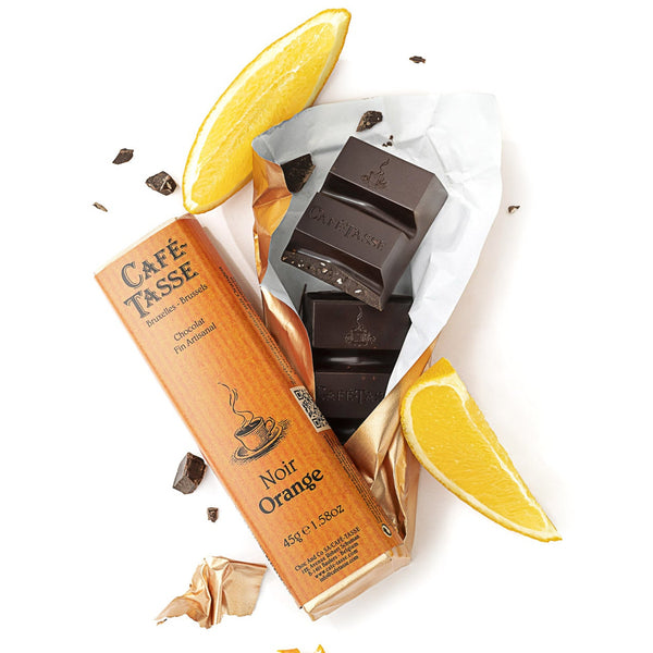 Café-Tasse Noir Orange tummasuklaa 45g