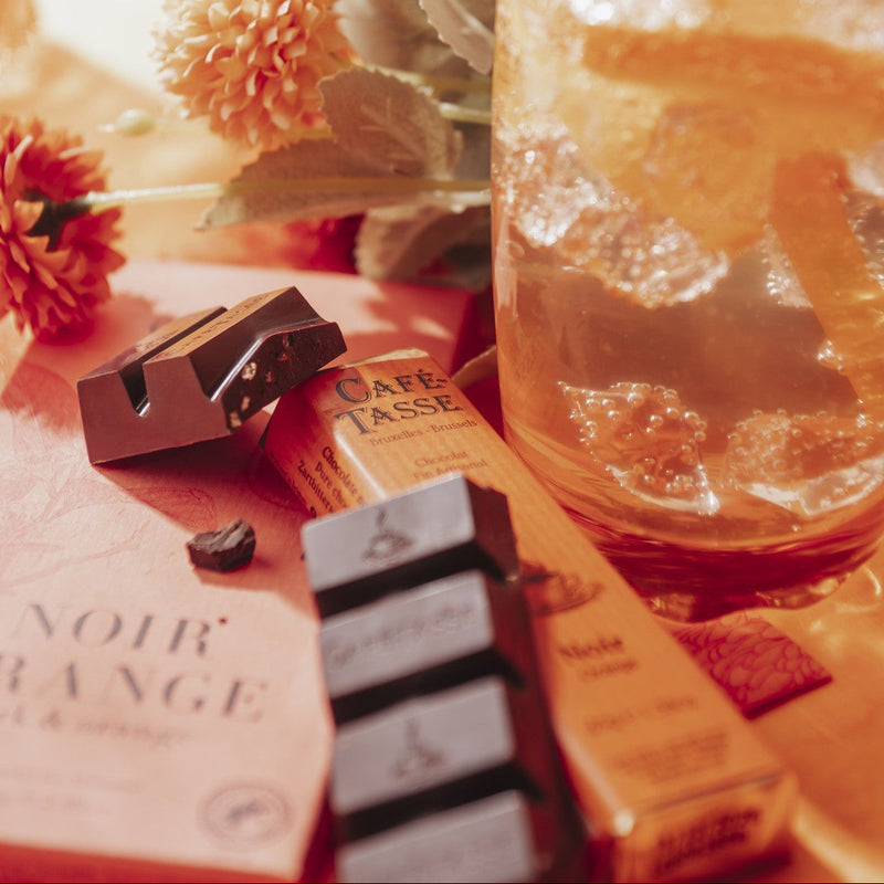 Café-Tasse Noir Orange tummasuklaa 45g