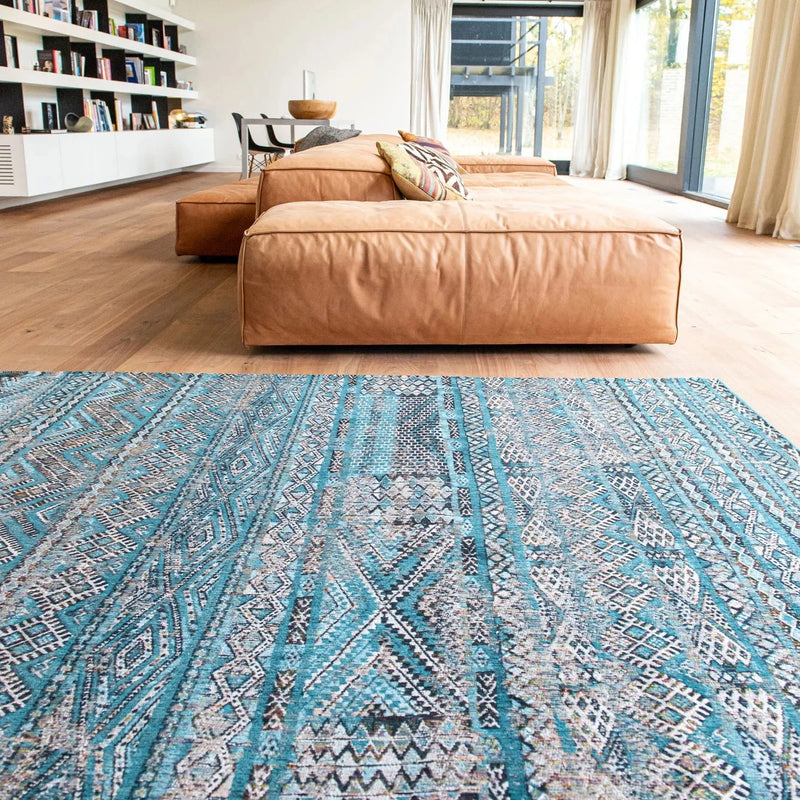 Louis de Poortere Antiquarian Kilim, Zemmuri Blue