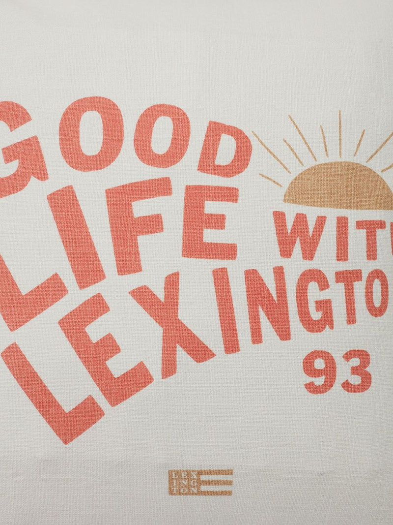 Lexington Good Life tyynynpäällinen 50*50cm, valkoinen/oranssi