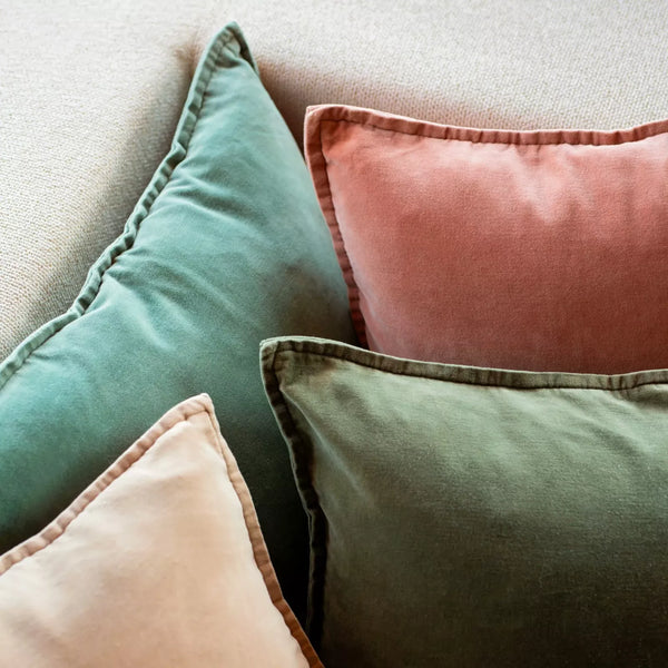 Haomy Manhattan Velvet tyynynpäällinen puuvillasamettia 45*45cm, Lin