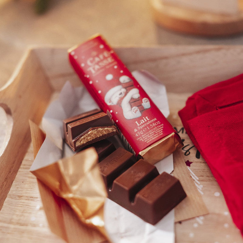 Café-Tasse joulusuklaa Milk & Speculoos maitosuklaa 45g