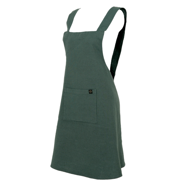 Haomy Osani esiliina pellavaa/puuvillaa 90*130cm, pigeon