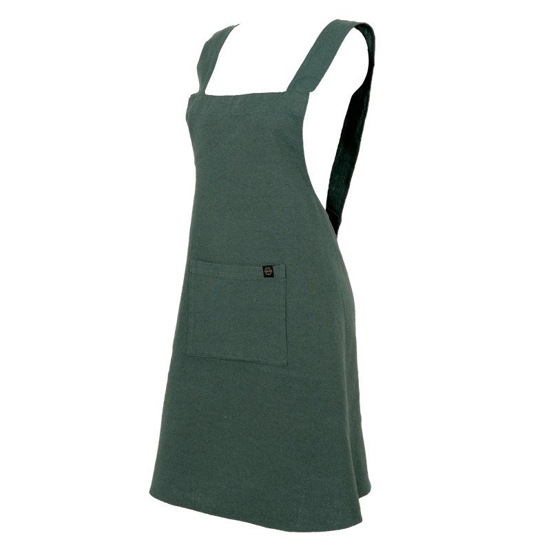 Haomy Osani esiliina pellavaa/puuvillaa 90*130cm, pigeon