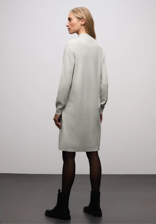 Street One polvipituinen neulemekko, vaaleanharmaa