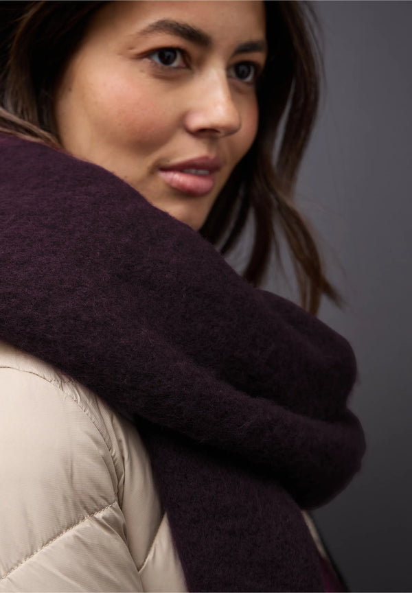 Street One pitkä kaulaliina, viininpunainen