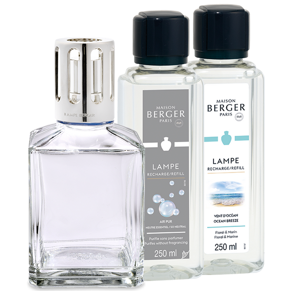 Maison Berger aloituspakkaus neliö pullo, neutral-neste ja Ocean Breeze tuoksu, 250ml