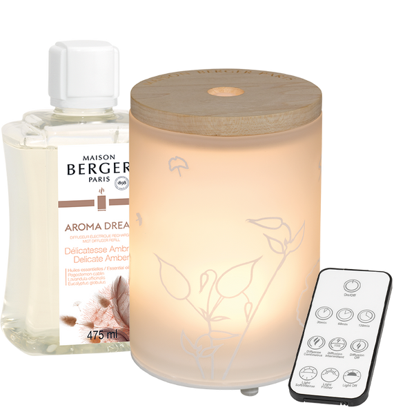 Maison Berger Aroma Dream Mist -sähköinen diffuuseri ja Delicate Amber tuoksu 475ml
