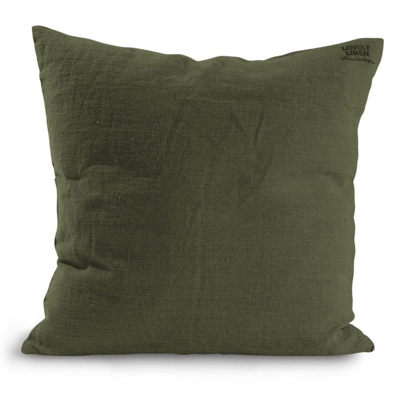 Lovely Linen by Kardelen Lovely tyynynpäällinen pellavaa 47*47cm, Jeep Green